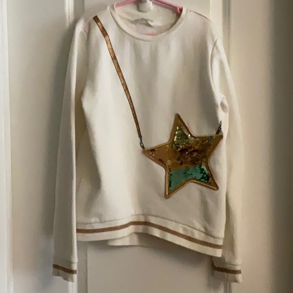 H&M Girl's Sequins Star Sweater - Picture 1 of 5